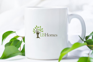 LB Homes coffee cup